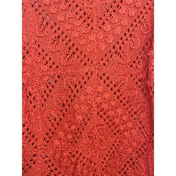 Marisa Christina Cardigan Knitted by Hand - Size XL - Beautiful Pattern & Color - Picture 3 of 11